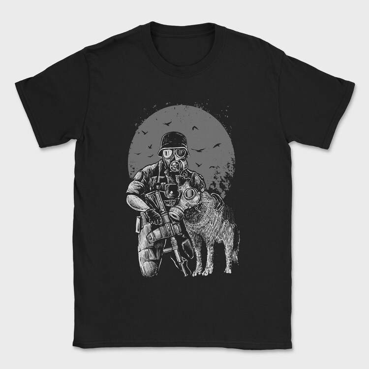 Gasmask, Tricou Barbati (Unisex)