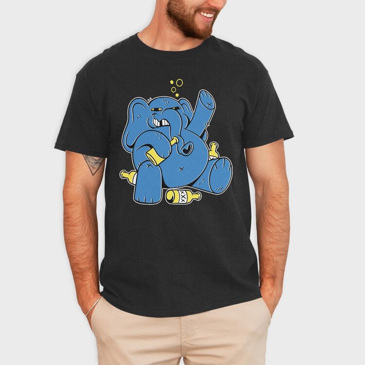 Drunk Elephant, Tricou Barbati (Unisex)