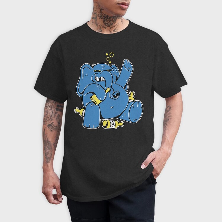 Drunk Elephant, Tricou Barbati (Unisex)