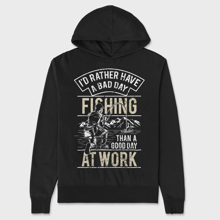 Fishing, Hanorac Oversize Barbati (Unisex)