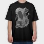 Death Before Decaf, Tricou Oversize Barbati (Unisex)