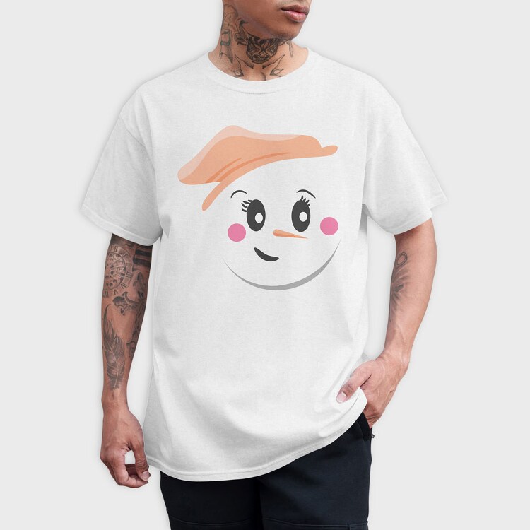 Snow Man Face 5, Tricou Barbati (Unisex)