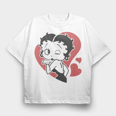 Betty Boop 64, Tricou Oversize Barbati (Unisex)