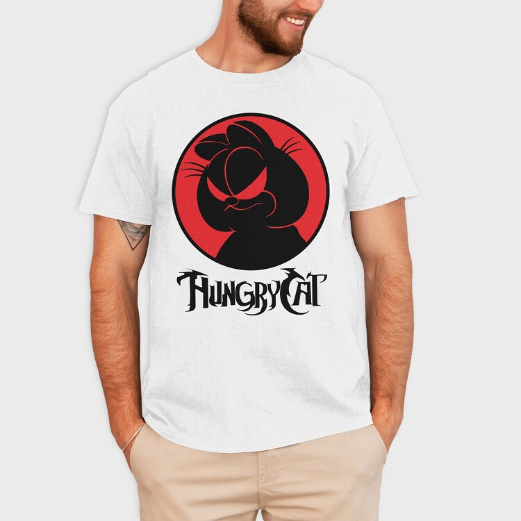 Garfield Hungry Cat, Tricou Barbati (Unisex)