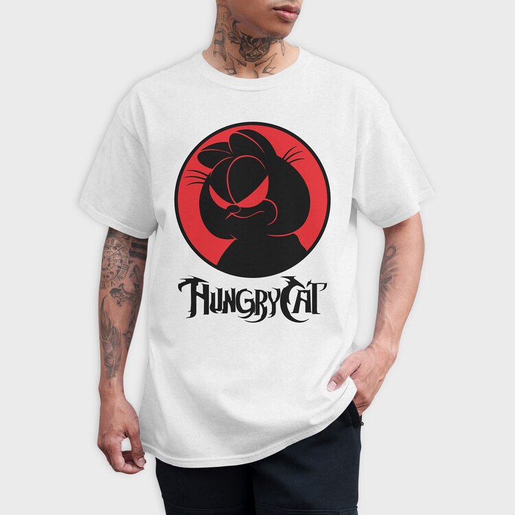 Garfield Hungry Cat, Tricou Barbati (Unisex)