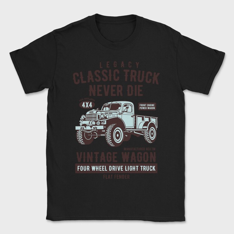 Classic Truck, Tricou Barbati (Unisex)