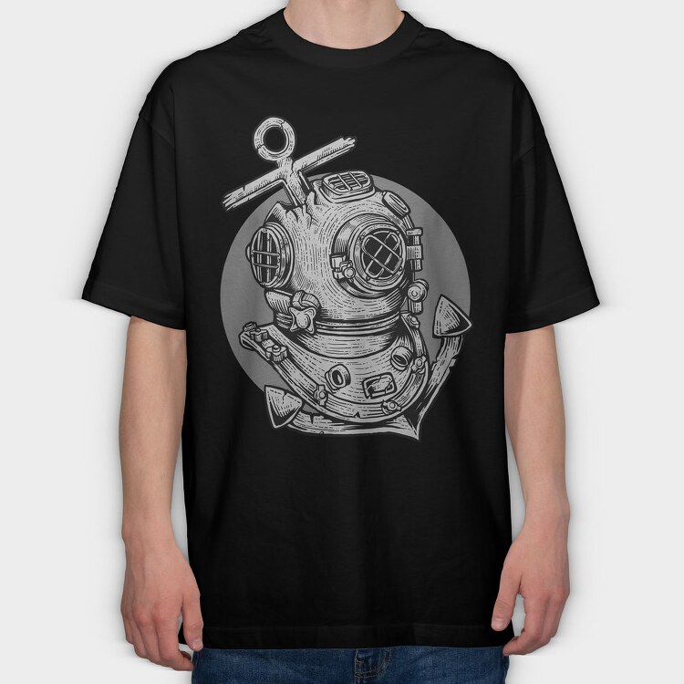 Deep Sea, Tricou Oversize Barbati (Unisex)