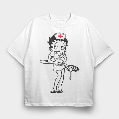 Betty Boop 71, Tricou Oversize Barbati (Unisex)