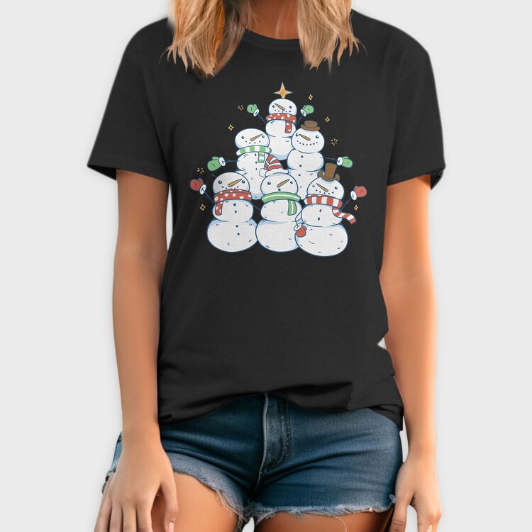 Snowman Tree, Tricou Barbati (Unisex)