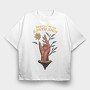Earth Sign, Tricou Oversize Barbati (Unisex)