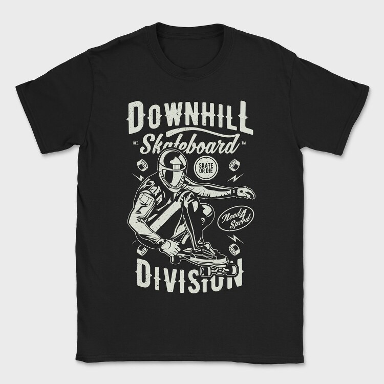 Downhill Skateboard Division, Tricou Barbati (Unisex)
