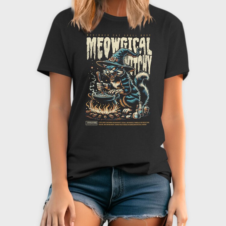 Witch Cat 2, Tricou Barbati (Unisex)