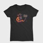 Anti Christmas Vintage Retro Skeleton Santa, Tricou Femei