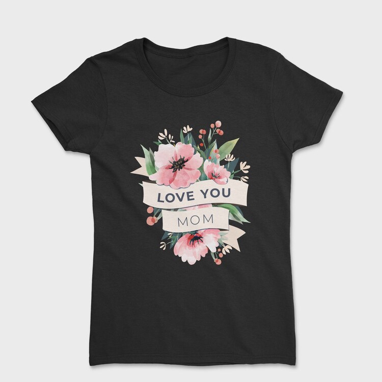 Watercolor Flowers Mother 2, Tricou Femei