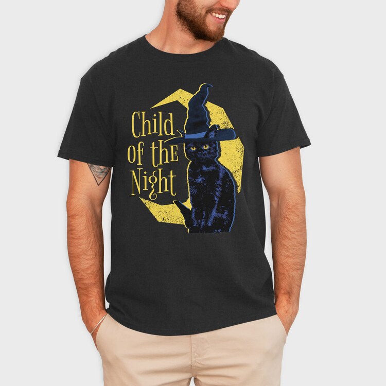 Witch Cat, Tricou Barbati (Unisex)