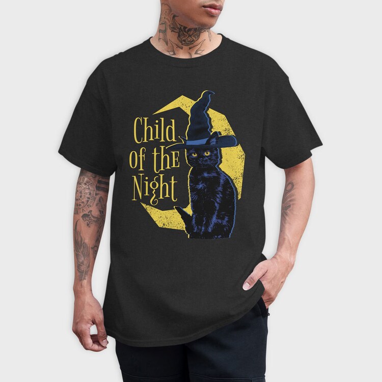 Witch Cat, Tricou Barbati (Unisex)