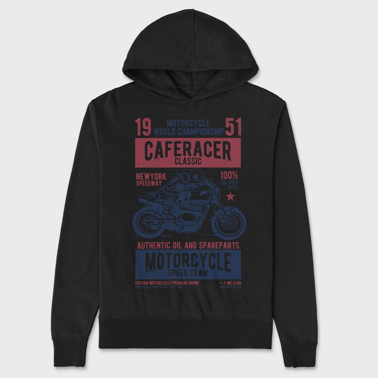 Caferacer Classic Race, Hanorac Oversize Barbati (Unisex)