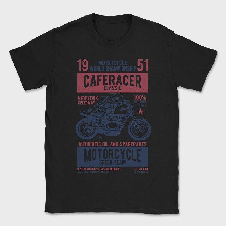 Caferacer Classic Race, Tricou Barbati (Unisex)