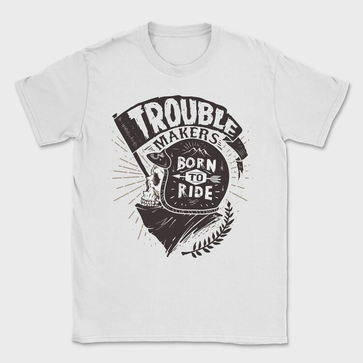 Born to ride, Tricou Barbati (Unisex)