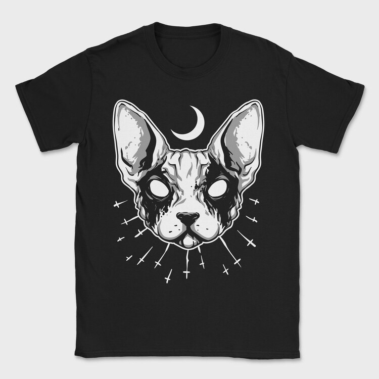 Black Metal Cat, Tricou Barbati (Unisex)