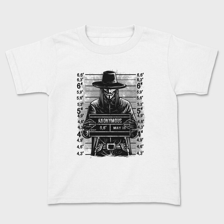 Anonymous Mugshot, Tricou Copii