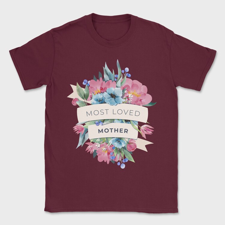 Watercolor Flowers Mother, Tricou Barbati (Unisex)