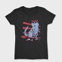 Cat In Skateboard Skate, Tricou Femei