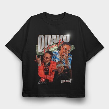 Quavo Huncho Vibes, Tricou Oversize Barbati (Unisex)