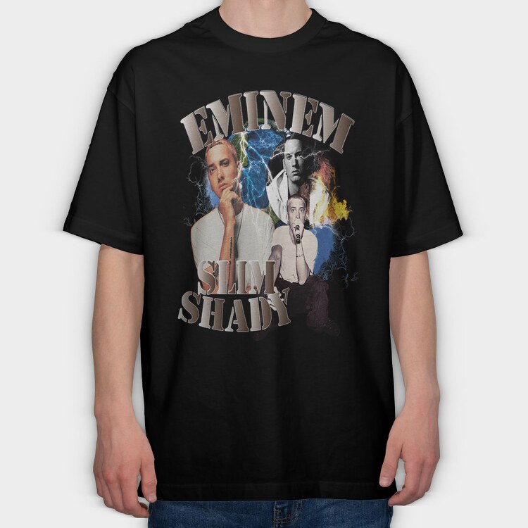 Eminem Shady Art 1, Tricou Oversize Barbati (Unisex)