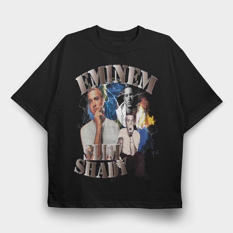 Eminem Shady Art 1, Tricou Oversize Barbati (Unisex)