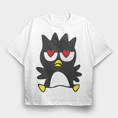 Cartoon Retro Badtz Maru 5, Tricou Oversize Barbati (Unisex)