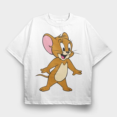 Cartoon Retro Caricaturas 32 4, Tricou Oversize Barbati (Unisex)