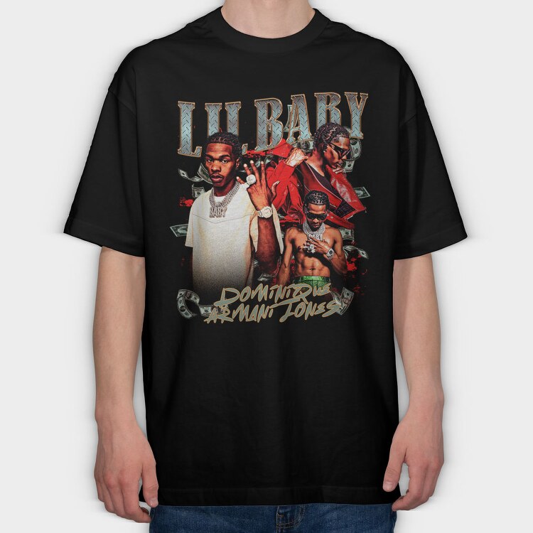 Lil Baby Armani Jones 1, Tricou Oversize Barbati (Unisex)