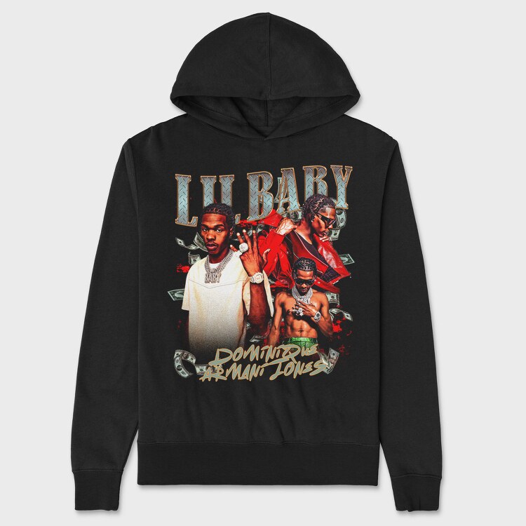 Lil Baby Armani Jones 1, Hanorac Oversize Barbati (Unisex)