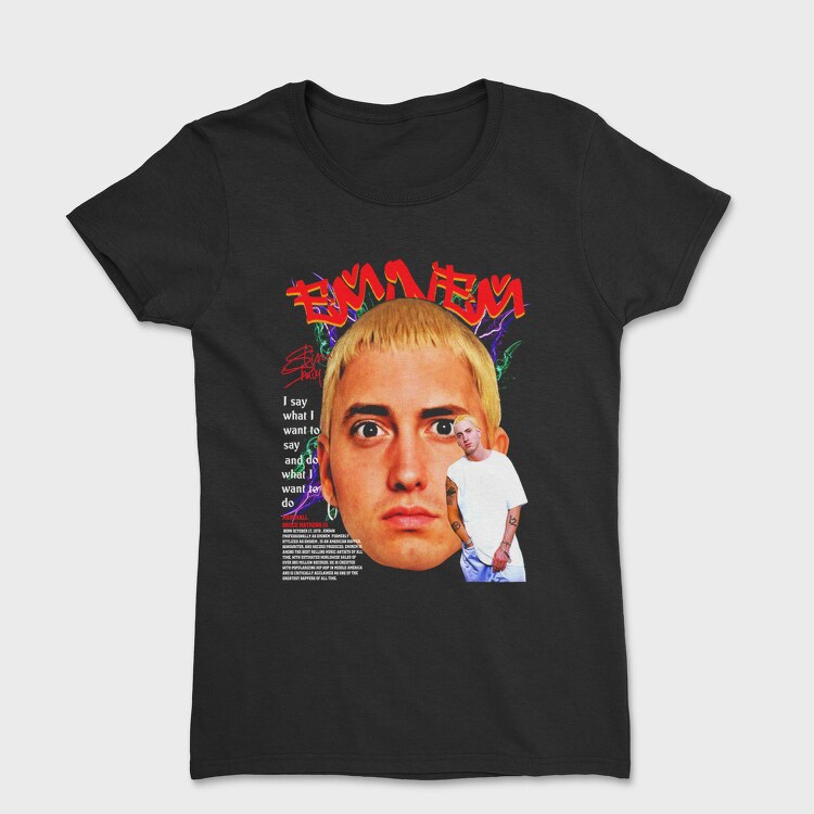 Eminem Face Art 1, Tricou Femei