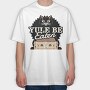 Cat Gingerbread House Ginger, Tricou Oversize Barbati (Unisex)