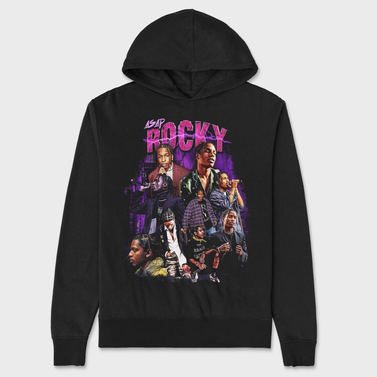 Asap Rocky Neon 1, Hanorac Oversize Barbati (Unisex)
