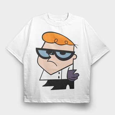 Cartoon Retro Dexter Laboratory 2, Tricou Oversize Barbati (Unisex)