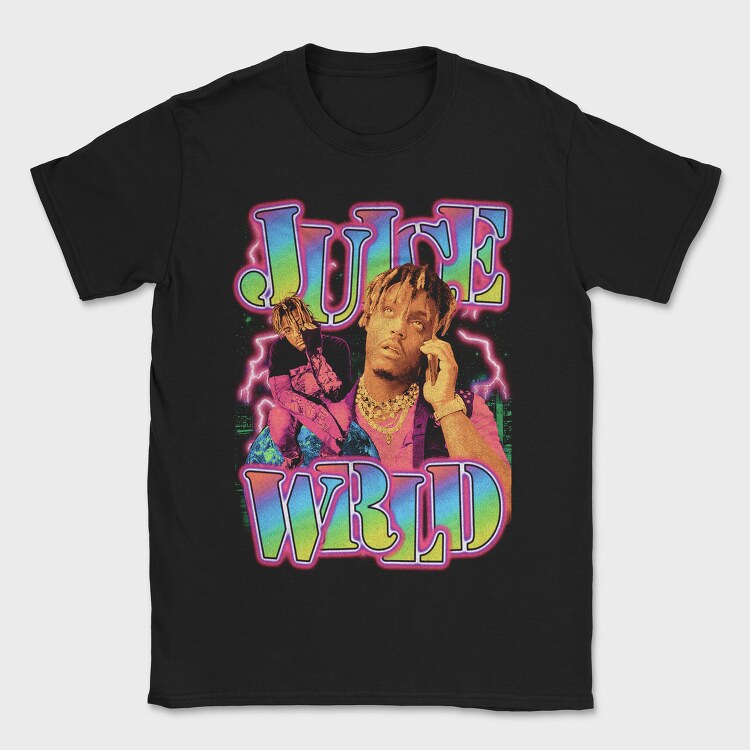 Juice Wrld Neon 1, Tricou Barbati (Unisex)