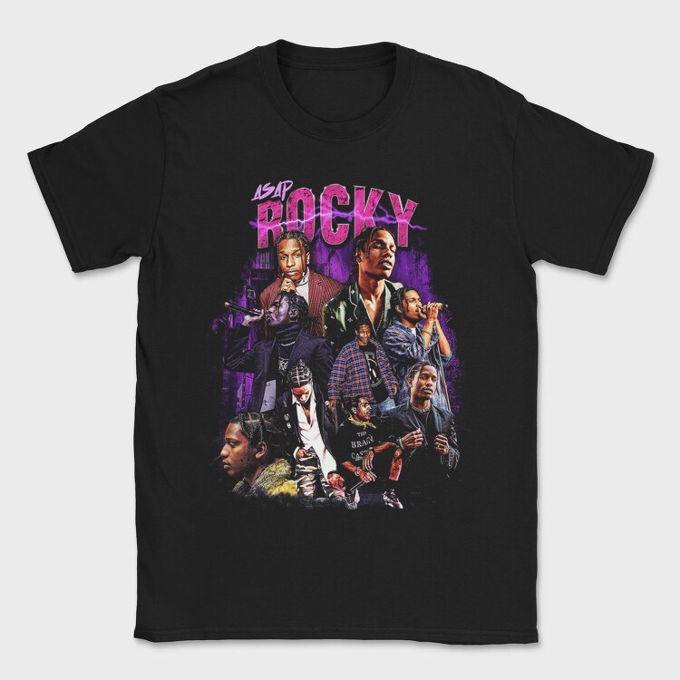 Asap Rocky Neon 1, Tricou Barbati (Unisex)