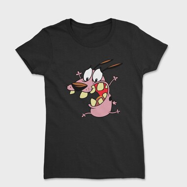 Cartoon Retro Courage the Cowardly Dog 3, Tricou Femei