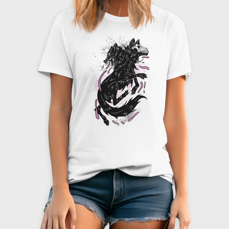 Dark Wolf Skull, Tricou Barbati (Unisex)