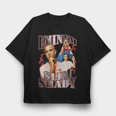 Eminem Slim Shady, Tricou Oversize Barbati (Unisex)