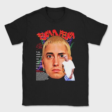 Eminem Face Art, Tricou Barbati (Unisex)