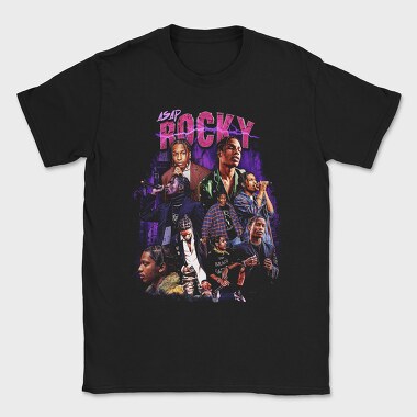 Asap Rocky Neon, Tricou Barbati (Unisex)