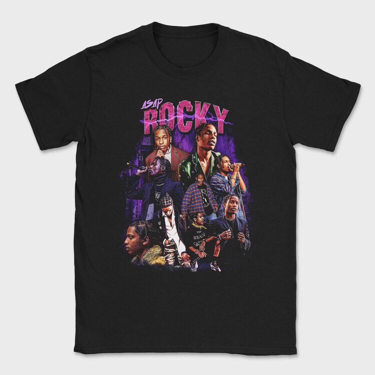 Asap Rocky Neon, Tricou Barbati (Unisex)