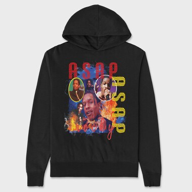 Asap Rocky Fire, Hanorac Oversize Barbati (Unisex)