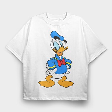 Cartoon Retro Donald Duck 5, Tricou Oversize Barbati (Unisex)