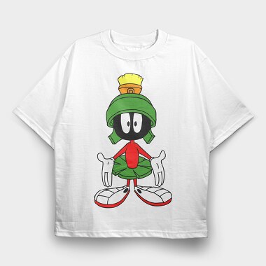 Cartoon Retro Duck Dodgers 3, Tricou Oversize Barbati (Unisex)