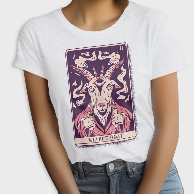 Wizard Goat Tarot Card, Tricou Femei